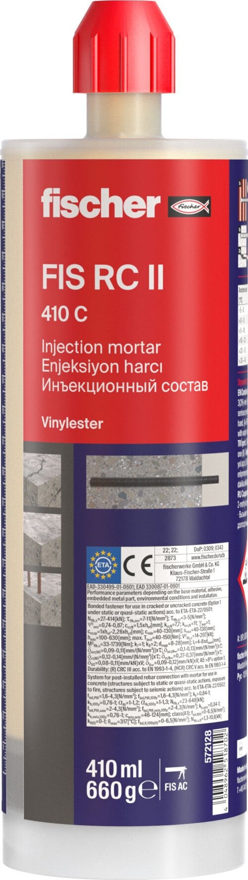 fischer Kimyasal dübel FIS RC II 410 C
