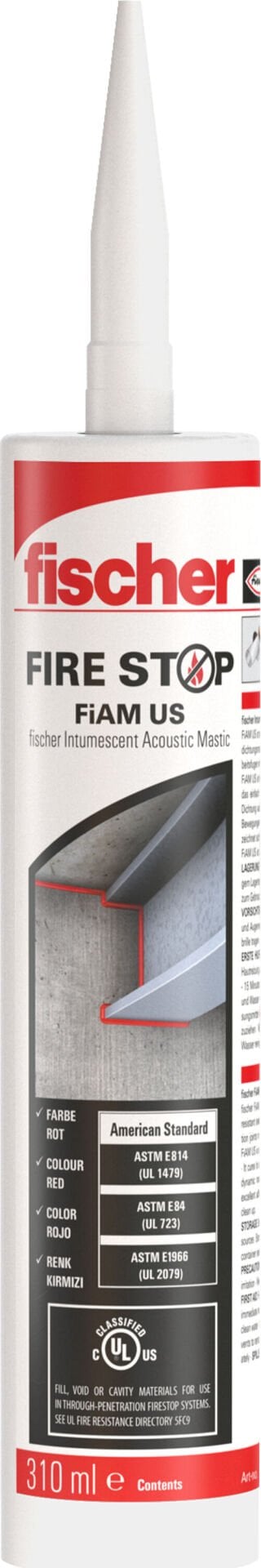 fischer İntümesan Akustik Mastik FiAM US