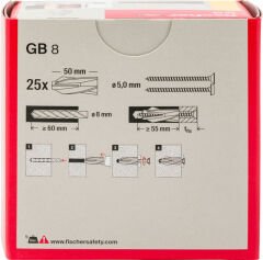 Gazbeton dübeli GB 8
