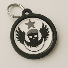Kişiselleştirilebilir Anahtarlık (Dönebilen – Logo / İsim / Marka)