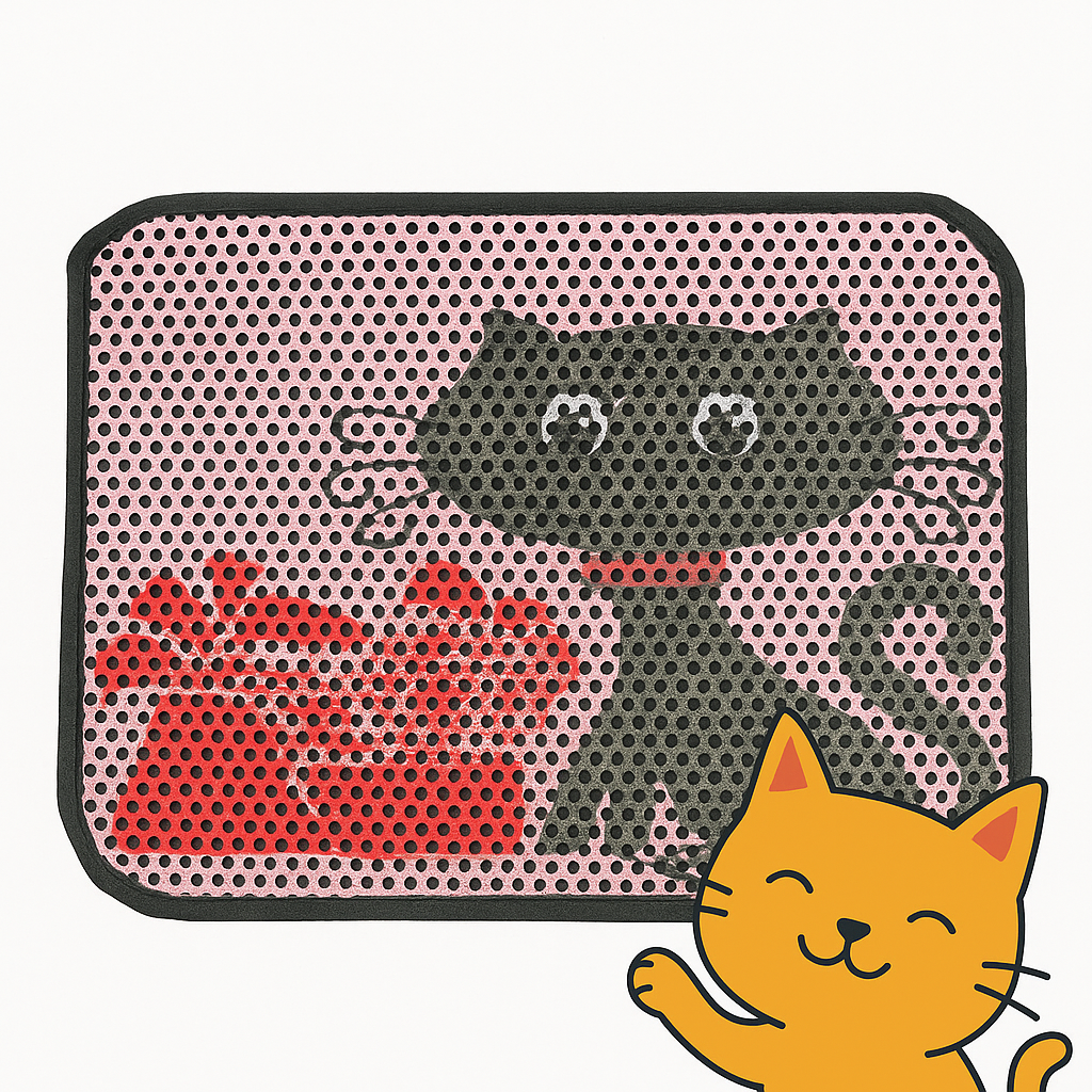Kedi Kumu Paspası Baskılı 60x120