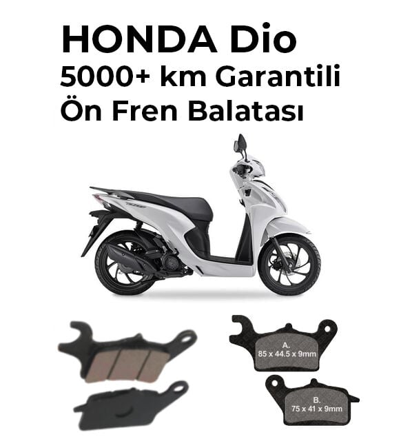 Honda Dio Ön Fren Balatası – 5000 km Garantili