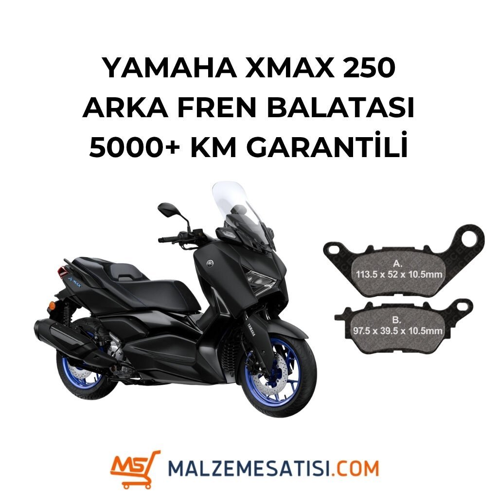 Yamaha XMAX 250 Arka Fren Balatası (5000 KM Garantili)