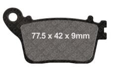 Safe Brake MA 436 Motosiklet Arka Fren Balatası (Honda CBR, Suzuki GSX-R, Kawasaki ZX-10RR, Yamaha R1-R6 Uyumlu)