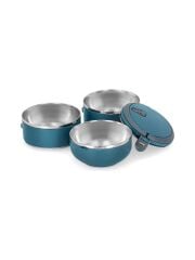 Kulplu 3 Katlı Paslanmaz Çelik Sefer Tası – Sızdırmaz Yemek Termosu 2.25 Lt Antrasit Mavi