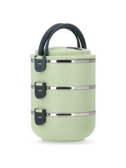 Kulplu 3 Katlı Paslanmaz Çelik Sefer Tası – Sızdırmaz Yemek Termosu 2.25 Lt Yeşil