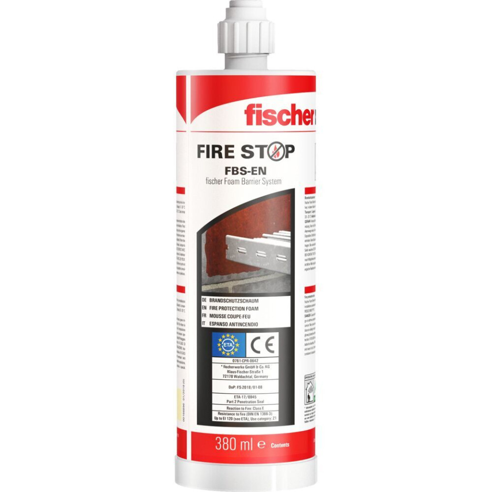fischer FireStop Foam Barrier System FBS-EN